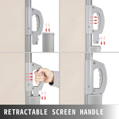 एल्यूमीनियम पोल साइड अराइनिंग पटी/टेरस/बैकयार्ड गोपनीयता के लिए retractable तह स्क्रीन